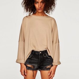 Zara mid rise shorts